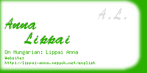 anna lippai business card